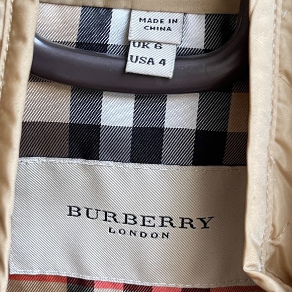 NWOT Burberry Nylon 2in1 Trench Coat and Quilt Jacket 4 XS - Picture 3 of 15